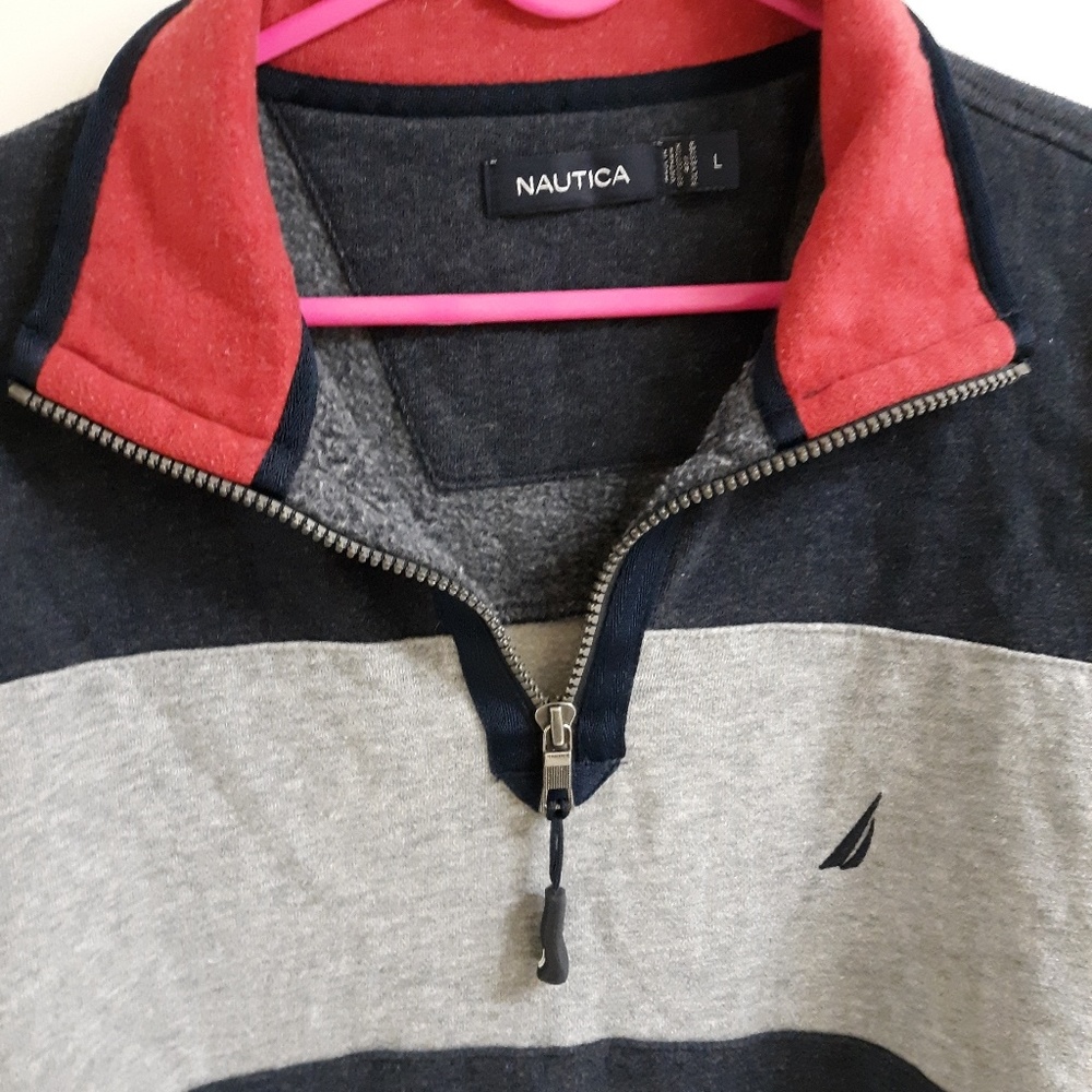 Men’s Nautica pull-over sweater. size large - Picture 2 of 2
